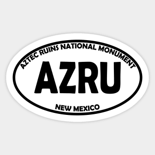 Aztec Ruins National Monument oval Sticker